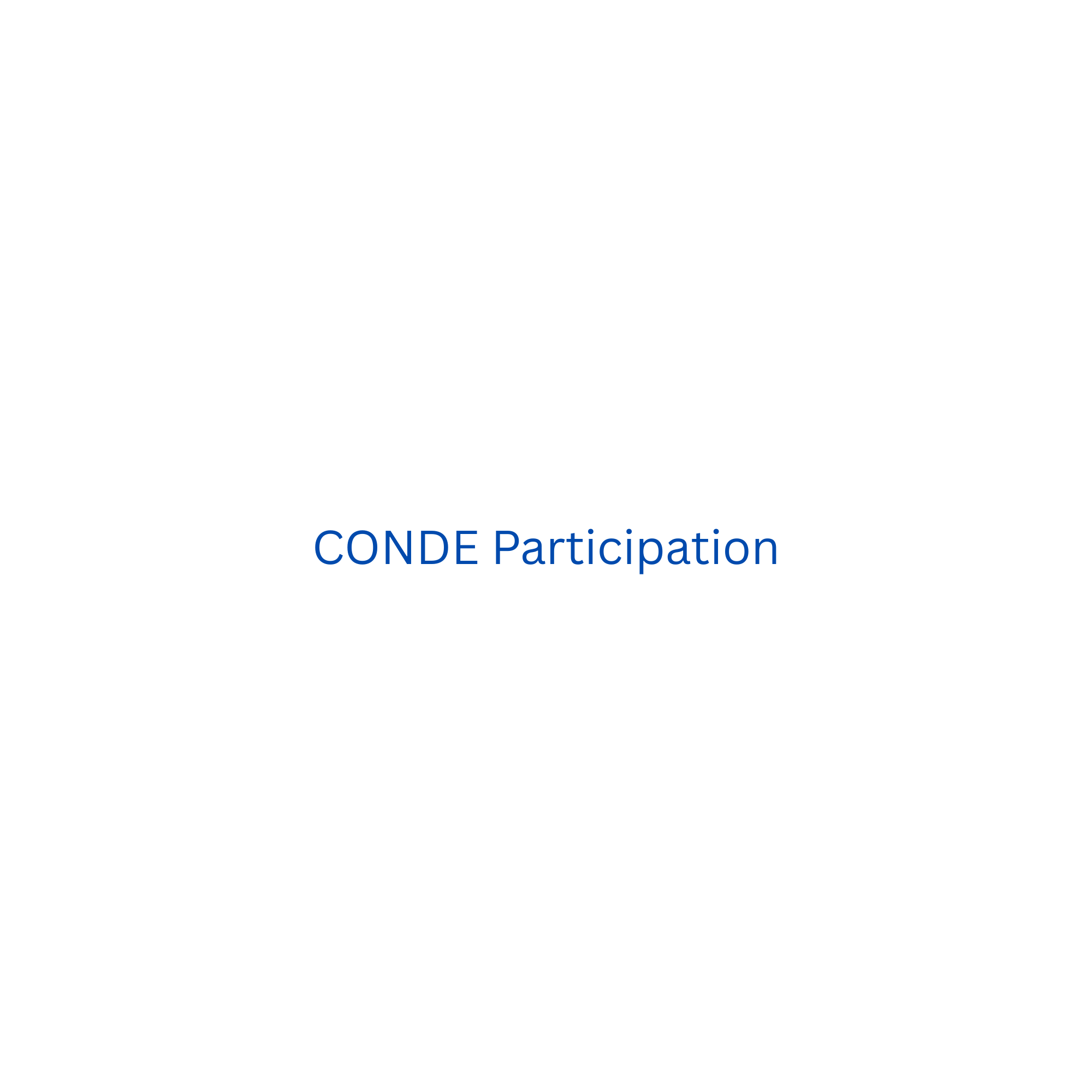 CONDE Participation